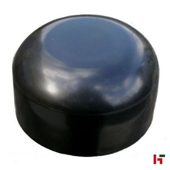 Draadpaneel afsluiting - PVC Dop voor gelakte ronde palen Zwart (RAL 9005) Ø 48 mm - Private label