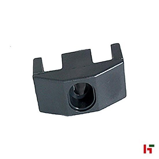 Draadpaneel afsluiting - Paneelklem voor vierkante paal Zwart (RAL 9005) 3D - Private label
