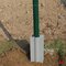 Draadafsluiting - PVC Plaathouder voor ronde paal Ø 48 mm 28 cm - Betafence