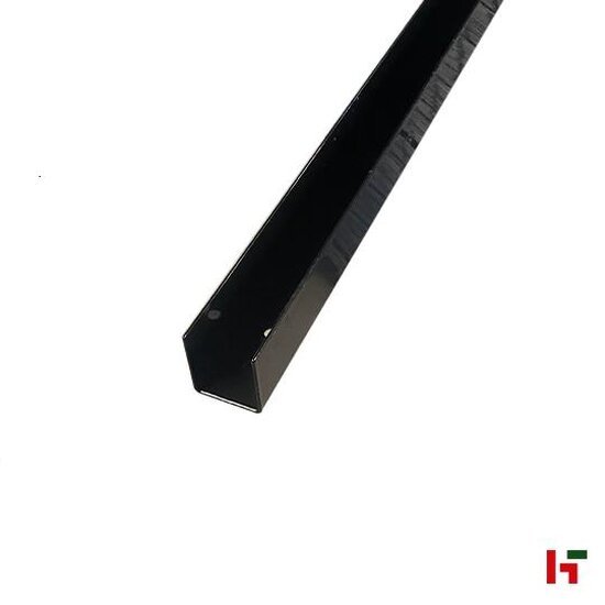 Draadafsluiting - ALU U-profiel plaathouder Zwart (RAL 9005) 28 cm - Betafence