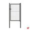 Draadafsluiting - Gelakte poort - Enkel Zwart (RAL 9005) 180 cm 100 cm - Private label
