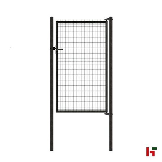 Tuinpoorten - Gelakte poort - Enkel Zwart (RAL 9005) 200 cm 120 cm - Private label