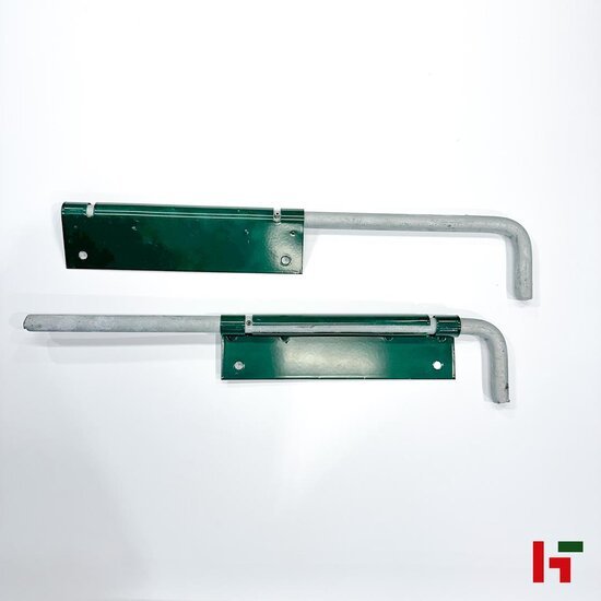 Draadafsluiting - Gelakte poort - Dubbel Zwart (RAL 9005) 180 cm 2 x 100 cm - Private label