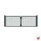 Draadafsluiting - Gelakte poort - Dubbel Zwart (RAL 9005) 180 cm 2 x 100 cm - Private label