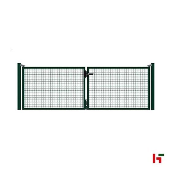 Tuinpoorten - Gelakte poort - Dubbel Groen (RAL 6005) 125 cm 2 x 120 cm - Private label