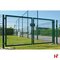Tuinpoorten - Gelakte poort met staalmatvulling 2D - Dubbel Zwart (RAL 9005) 160 cm 2 x 120 cm - Private label