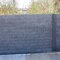Structuur schutting - Sierbetonplaat met structuur - decoratieve betonplaat voor tuinafsluiting Antraciet Romania Rechte plaat 199 x 38,5 cm - Private label