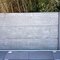 Structuur schutting - Sierbetonplaat met structuur - decoratieve betonplaat voor tuinafsluiting Grijs Vlecht Rechte plaat 199 x 38,5 cm - Private label
