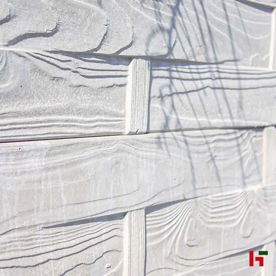 Structuur schutting - Sierbetonplaat met structuur - decoratieve betonplaat voor tuinafsluiting Antraciet Vlecht Rechte plaat 199 x 38,5 cm - Private label