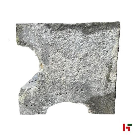 Betonafsluiting - Betonpaal voor structuurplaten voor 1-zichtkant Grijs Hoekpaal 175 / 115.5 cm - Private label