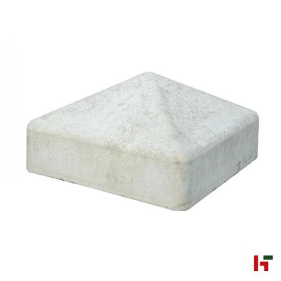 Structuur schutting - Sierbeton diamantkap - klassieke afwerking voor sierpalen Grijs Dubbele zichtkant - Private label