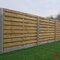 Houten schutting - Grenen Tuinscherm 186 cm 80 cm Model 1 - 18 planken Horizontaal Groen Geïmpregneerd - Private label