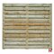 Houten schutting - Grenen Tuinscherm 186 cm 80 cm Model 4 - 23 planken Horizontaal Groen Geïmpregneerd - Private label