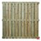 Houten schutting - Grenen Tuinscherm 186 cm 120 cm Model 5 - 23 planken Verticaal Groen Geïmpregneerd - Private label