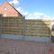 Houten schutting - Grenen Tuinscherm 186 cm 80 cm Model 9 - LUXOR Horizontaal Groen Geïmpregneerd - Private label