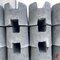 Betonschutting - Betonpaal met ronde kop Grijs Tussenpaal 330 / 260 cm - Private label