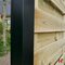 Houten schutting - Gleufdichting voor aluminium paal tuinscherm Zwart (RAL 9005) 200 cm - Private label