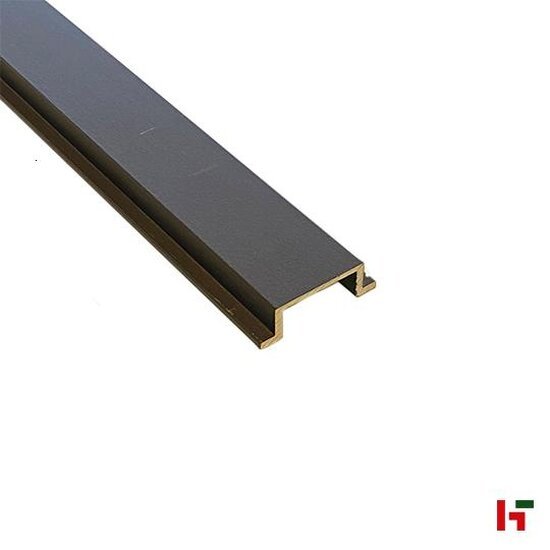 Composiet schutting - Suprafence, Zijprofiel Black 200 cm - Supradeck