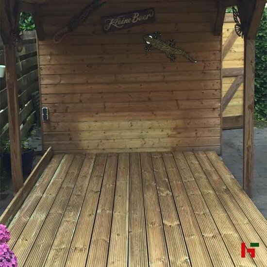 Houten terrasplanken - Terrasplank Grenen, Geschaafd 21 x 145 mm 420 cm Verduurzaamd - Private label