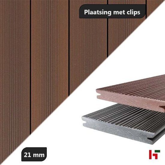 Composiet terrasplanken - Easy Deck Composiet terrasplanken Fokus Bruin Dolomit-Powolit - 19x145mm 300cm - Easy Deck