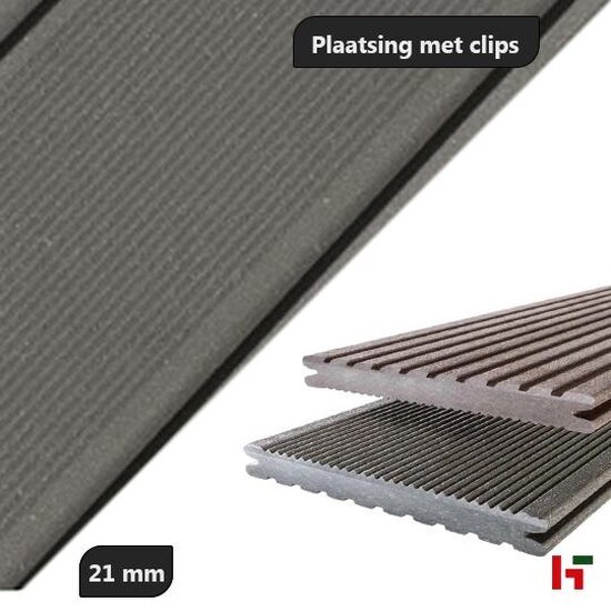 Composiet terrasplanken - Easy Deck Composiet terrasplanken Grafiet Trend - 19x130mm 400cm - Easy Deck