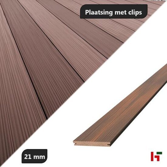 Composiet terrasplanken - Megawood Composiet terrasplanken Cardamom Dynum - 21x242mm 420cm - Megawood
