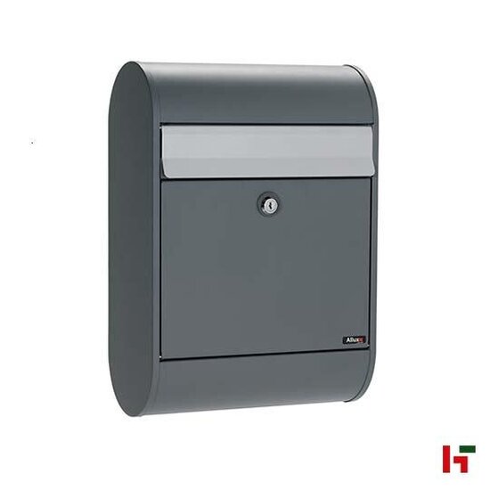 Brievenbussen - Brievenbus, Allux 5000 Antraciet/Grey Flap - Allux