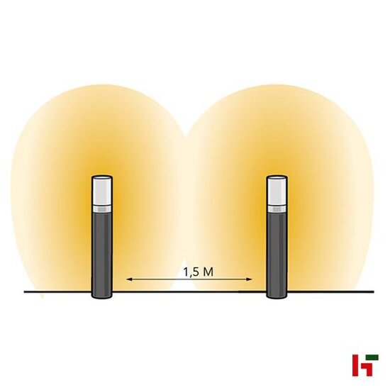 Tuinverlichting & buitenverlichting - Barite 40 405 x 65 x 65 mm Zwart Aluminium - LightPro