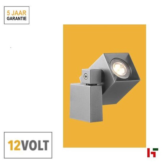 Spots - Quartz 105 x 50 x 85 mm Zwart Aluminium - LightPro