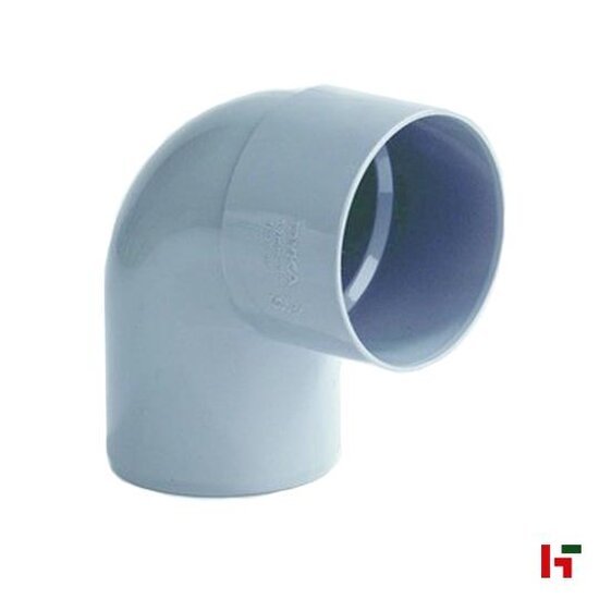 Riolering & sanitair - PVC Bocht met lijmmof Grijs Mof-Spie Ø 40 mm 90° - Private label