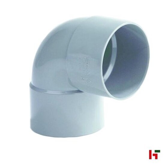 Riolering & sanitair - PVC Bocht met lijmmof Grijs Mof-Mof Ø 40 mm 90° - Private label