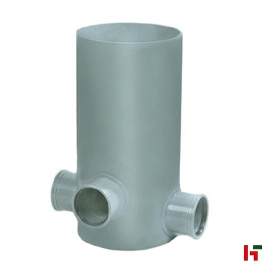 Riolering & sanitair - PVC Toezichtsput Grijs 500 mm 3x110mm Ø250mm - Private label