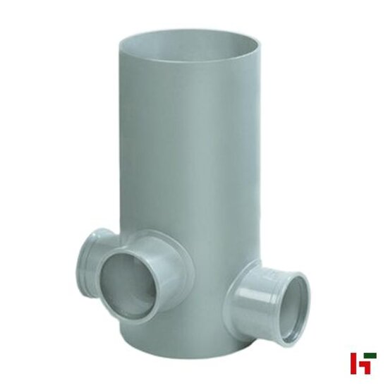 Riolering & sanitair - PVC Toezichtsput Grijs 500 mm 3x125mm Ø250mm - Private label