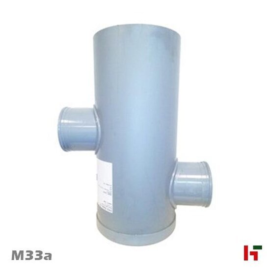 Riolering & sanitair - PVC Toezichtsput Grijs 600 mm 2x160mm Ø400mm - Private label