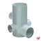 Riolering & sanitair - PVC Toezichtsput Grijs 350 mm 3x125mm + 1x160mm Ø315mm - Private label