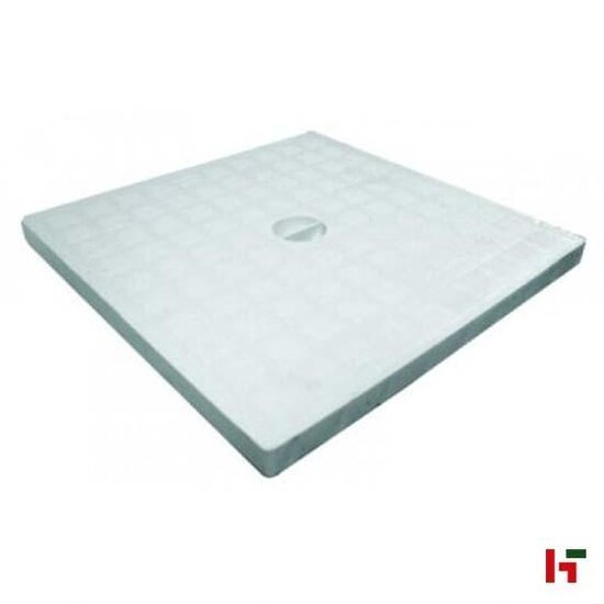 Riolering & sanitair - PVC Inspectieput, Universeel Lichtgrijs 400 x 400 mm Deksel - Private label