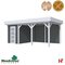 Houten tuinhuizen - Topvision Tuinhuis "Kiekendief" 200x300cm Tuinhuis + Lounge 4 m Lichtgrijs - Antraciet - Woodvision