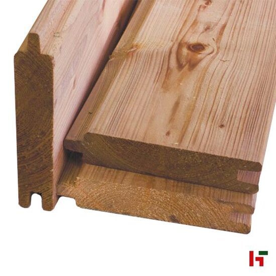 Houten schutting - Grenen tand & groef planken, Geschaafd 28 x 145 mm 180 cm Bruin Geïmpregneerd - Private label