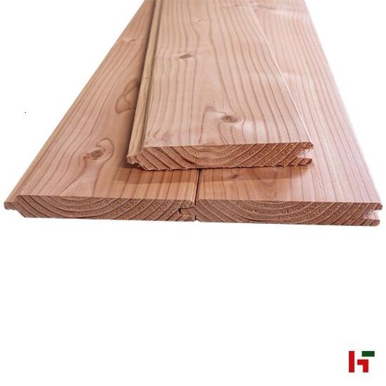 Houten schutting - Douglas tand & groef planken, Geschaafd 28 x 195 mm 400 cm Onbehandeld - Private label