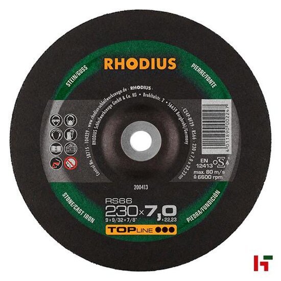 Slijpen - Rhodius Afbraamschijf, RS66 Ø 230 mm - Rhodius